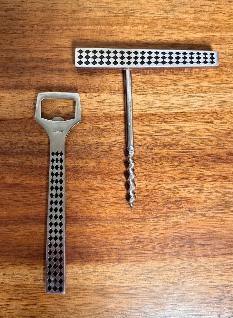 Vintage Playboy Barware Set Corkscrew Bottle Opener Japan 1960s MCM
